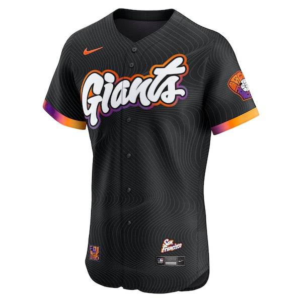 San Francisco Giants Nike 2025 City Connect Elite Jersey - Anthracite - Image 2