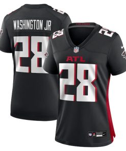 Carlos Washington Jr. Atlanta Falcons Nike Women's Team Game Jersey - Black
