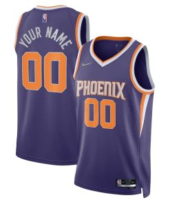 Phoenix Suns Nike 2021/22 Diamond Swingman Custom Jersey - Icon Edition - Purple