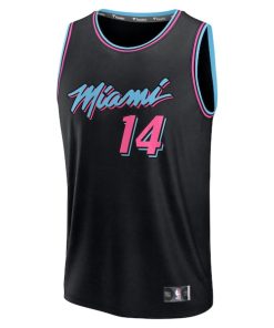 Alternative view of Tyler Herro Miami Heat  2025/26 City Edition Fast Break Jersey - Black