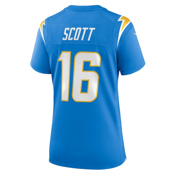 JK Scott Los Angeles Chargers Nike Women's Game Jersey - Powder Blue - Image 3