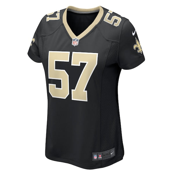 Niko Lalos New Orleans Saints Nike Women's Team Game Jersey - Black - Image 2