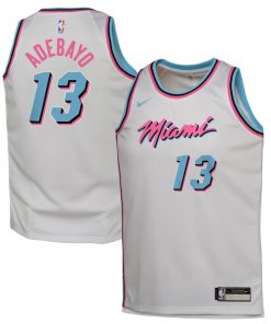 Bam Adebayo Miami Heat Nike Youth 2024/25 Swingman Player Jersey - City Edition - White