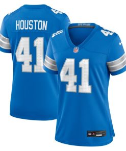 James Houston Detroit Lions Nike Women's Team Game Jersey -  Blue
