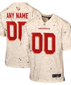 Arizona Cardinals Nike Youth 2025 Rivalries Collection Custom Game Jersey - Natural