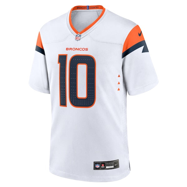 Bo Nix Denver Broncos Nike Game Jersey - White - Image 2