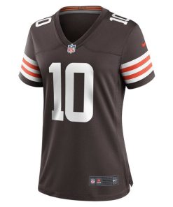 Alternative view of Anthony Schwartz Cleveland Browns Nike Women's Game Jersey - Brown