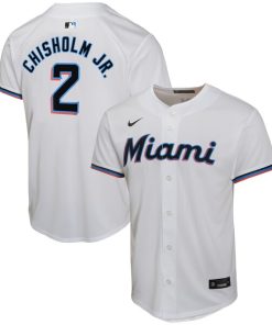 Jazz Chisholm Jr. Miami Marlins Nike Youth Home Game Player Jersey - White