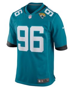 Alternative view of Ross Blacklock Jacksonville Jaguars Nike Team Game Jersey -  Teal
