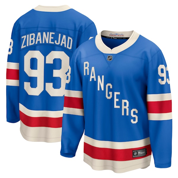 Mika Zibanejad New York Rangers Centennial Breakaway Jersey - Blue