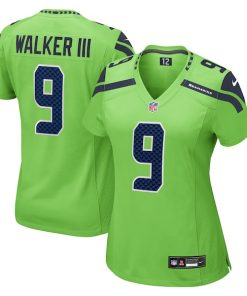 Kenneth Walker III Seattle Seahawks Nike Women's  Game Jersey - Neon Green