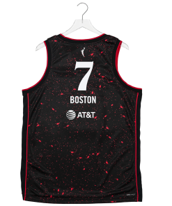 Alternative view of Adult Indiana Fever #7 Aliyah Boston Stranger Things Rebel Swingman Jersey - Rebel Edition - Black
