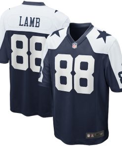 Alternative view of CeeDee Lamb Dallas Cowboys Nike Youth Alternate Game Team Jersey - Navy/White