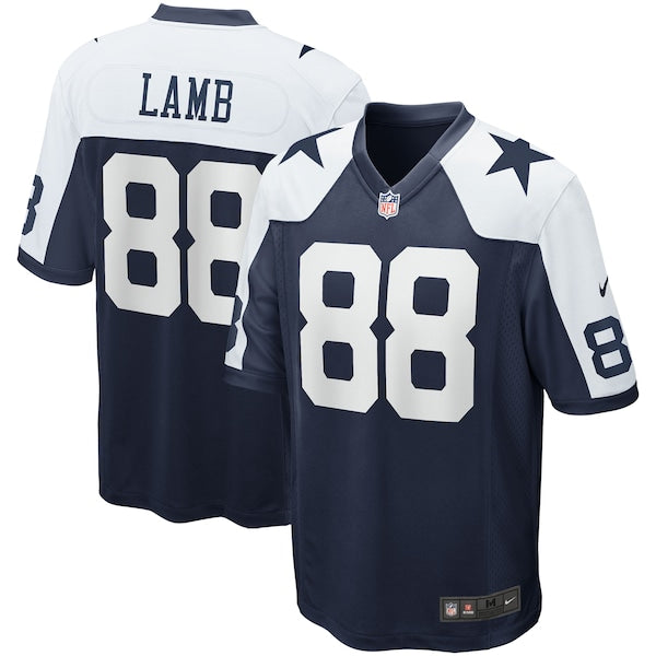 CeeDee Lamb Dallas Cowboys Nike Alternate Game Team Jersey - Navy/White - Image 2