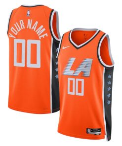 LA Clippers Nike Unisex 2025/26 City Edition Swingman Custom Jersey - Orange