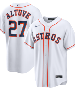 Jose Altuve Houston Astros Nike Home Replica Jersey - White