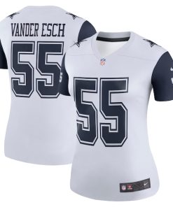 Leighton Vander Esch Dallas Cowboys Nike Women's Color Rush Legend Player Jersey - White/Navy