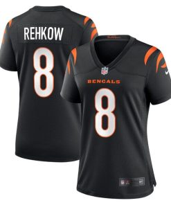 Ryan Rehkow Cincinnati Bengals Nike Women's  Game Jersey -  Black