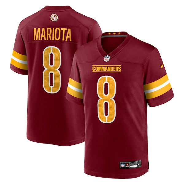 Marcus Mariota Washington Commanders Nike Team Game Jersey - Burgundy