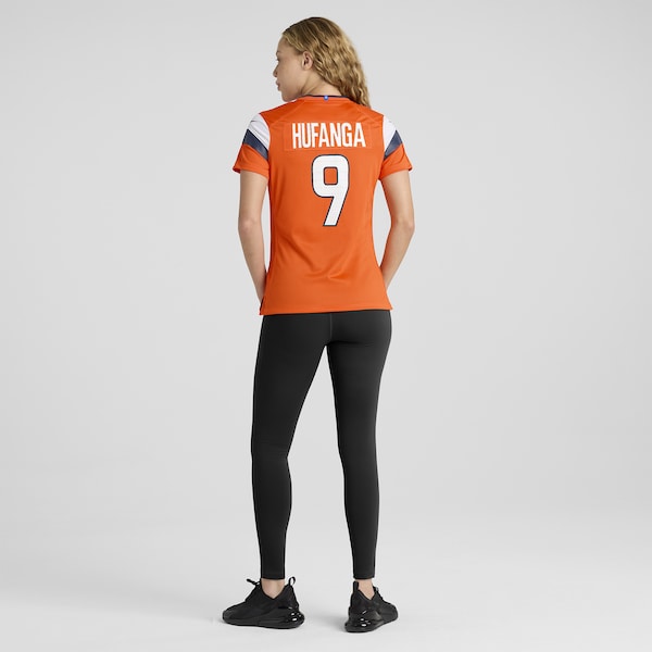 Talanoa Hufanga Denver Broncos Nike Women's Team Game Jersey - Orange - Image 9