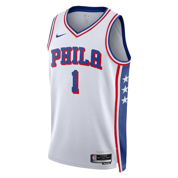 James Harden Philadelphia 76ers Nike Unisex Swingman Jersey - Association Edition - White - Image 2