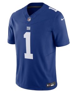 Alternative view of Malik Nabers New York Giants Nike Vapor F.U.S.E. Limited Jersey - Royal