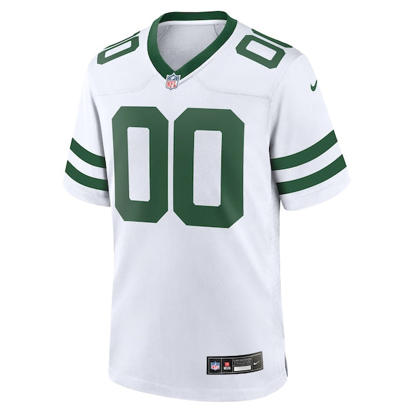 New York Jets Nike Legacy Custom Game Jersey - White - Image 3