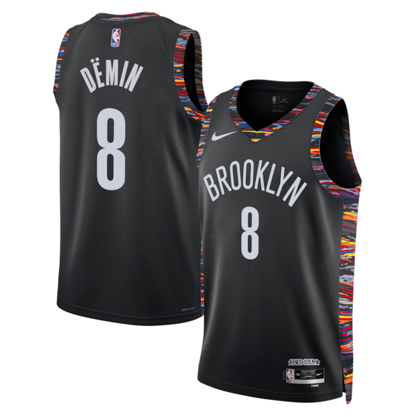 Egor D?min Brooklyn Nets Nike Unisex 2025/26 Swingman Jersey - City Edition - Black
