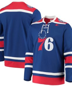 Philadelphia 76ers G-III Sports by Carl Banks Pointman Hockey Fashion Jersey - Royal