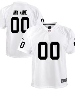 Las Vegas Raiders Nike Youth Team Custom Game Jersey - White