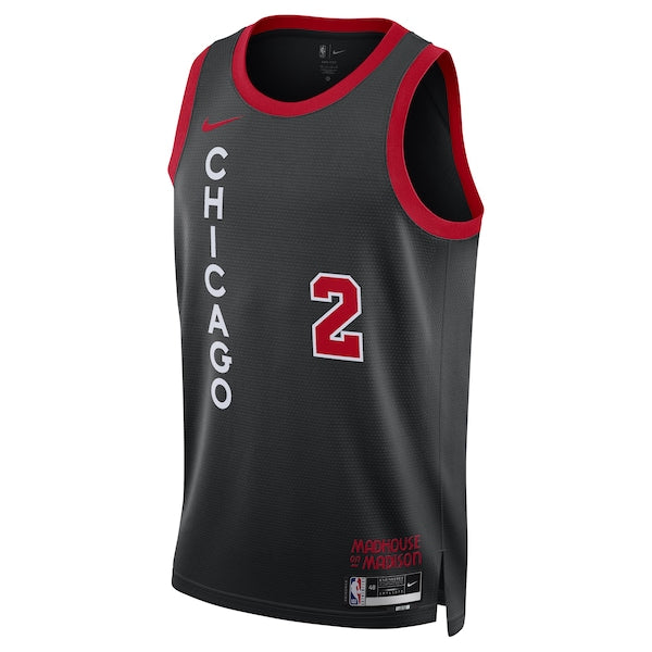 Lonzo Ball Chicago Bulls Nike Unisex 2023/24 Swingman Jersey - Black - City Edition - Image 2