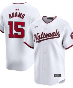 Riley Adams Washington Nationals Nike Home Limited Player Jersey - White