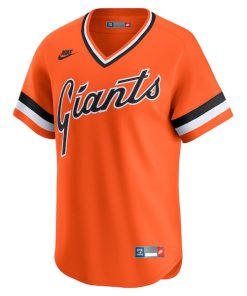 Alternative view of San Francisco Giants Nike Cooperstown Collection Limited Jersey - Orange