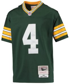 Alternative view of Brett Favre Green Bay Packers Youth 1996 Retired Player Legacy Jersey - Green