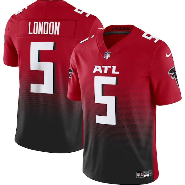 Drake London Atlanta Falcons Nike Vapor F.U.S.E. Limited Jersey - Red/Black - Image 5