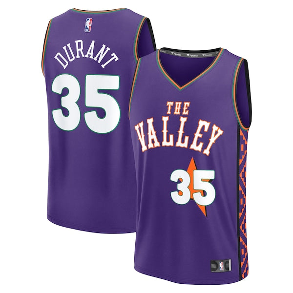 Kevin Durant Phoenix Suns Youth 2024/25 Fast Break Player Jersey - City Edition - Purple
