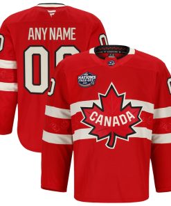Custom Men's Team Canada 4 Nations Face-Off Premium Jersey 2025 - Red