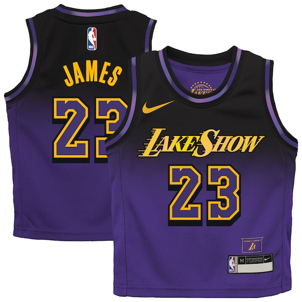 LeBron James Los Angeles Lakers Nike Preschool 2024/25 Swingman Player Jersey - City Edition - Purple