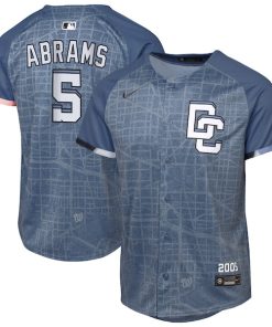 CJ Abrams Washington Nationals Nike Youth 2025 City Connect Limited Player Jersey - Blue
