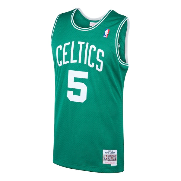 Kevin Garnett Boston Celtics 2001/02 Hardwood Classics Swingman Jersey - Kelly Green - Image 2