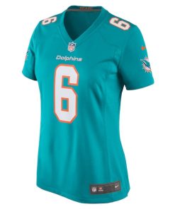 Alternative view of Melvin Ingram Miami Dolphins Nike Women's Home Game Player Jersey - Aqua