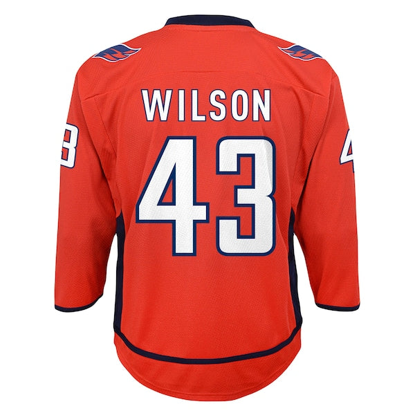 Tom Wilson Washington Capitals Youth Home Replica Player Jersey - Red - Image 2