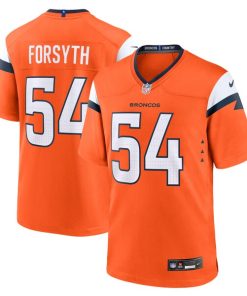 Alternative view of Alex Forsyth Denver Broncos Nike Team Game Jersey -  Orange