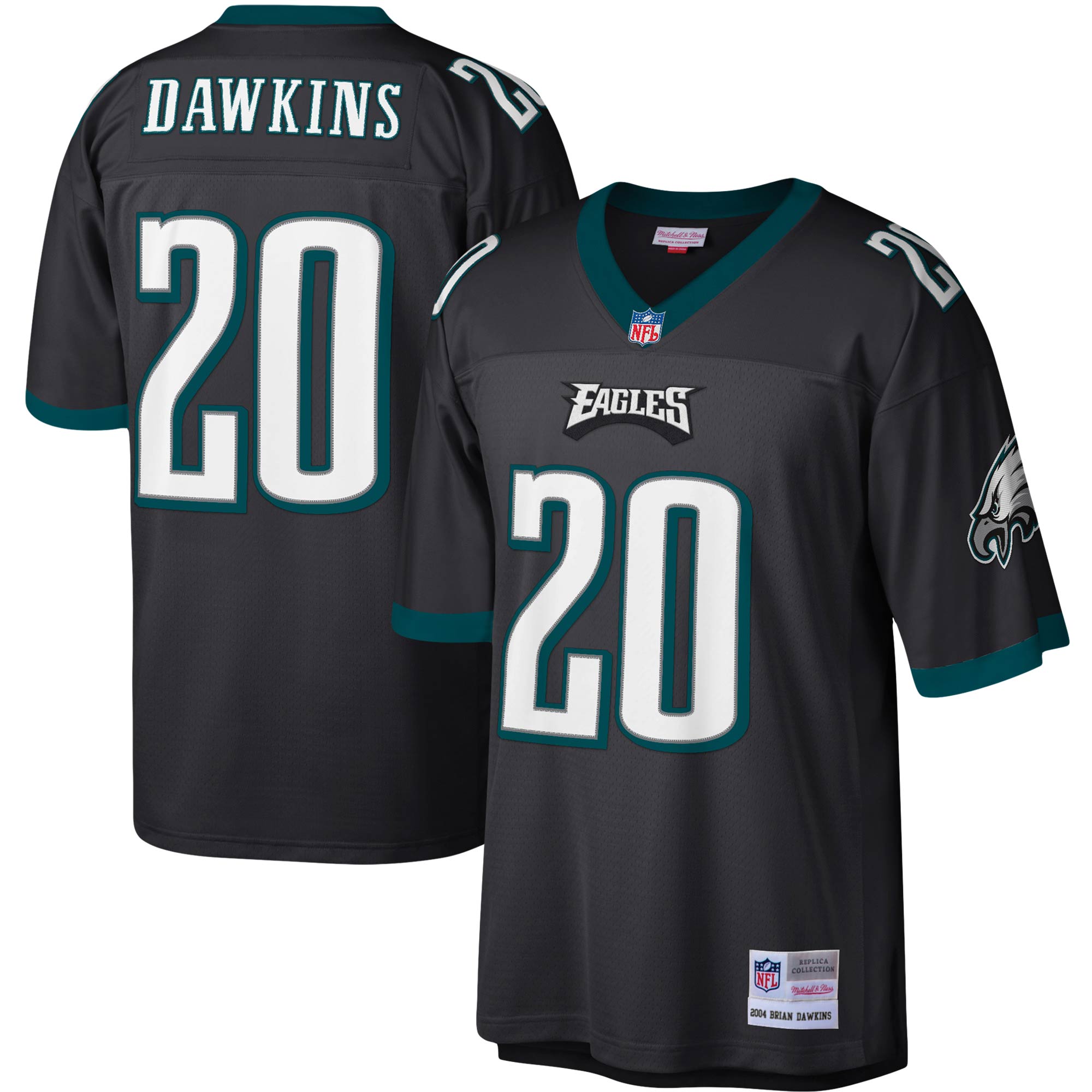 Brian Dawkins Philadelphia Eagles Legacy Replica Jersey - Green/Black - Image 6