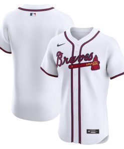 Atlanta Braves Nike Home Elite Jersey - White