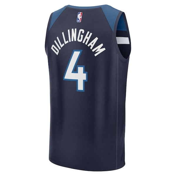 Rob Dillingham Minnesota Timberwolves 2024 NBA Draft Fast Break Player Jersey - Icon Edition - Navy - Image 3
