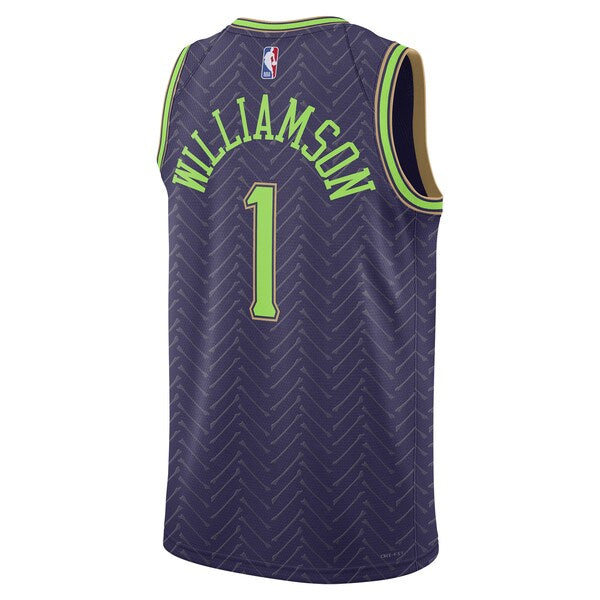 Zion Williamson New Orleans Pelicans Nike Unisex 2024/25 Swingman Player Jersey - City Edition - Purple - Image 3