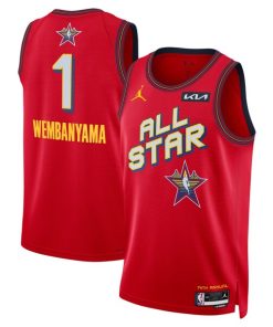 Victor Wembanyama Jordan Brand Unisex 2025 NBA All-Star Game Swingman Player Jersey - Red