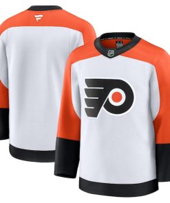 Philadelphia Flyers  Away Premium Jersey - White/Burnt Orange/Black
