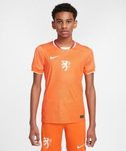 Netherlands National Team Nike Youth 2025/26 Home Replica Jersey - Orange